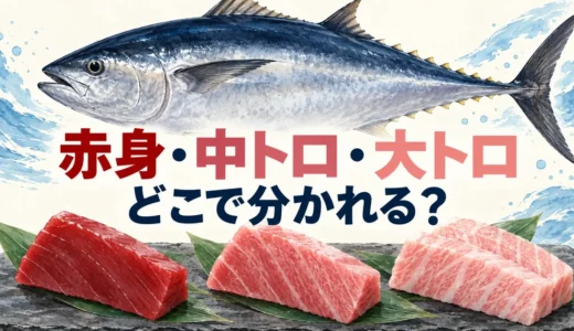 マグロの赤身・中トロ・大トロはどこで分かれる？部位と曖昧な境界